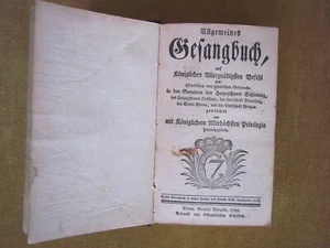 "Allgemeines Gesangbuch, auf Königlichen Allergnädigsten Befehl zum ..." (1786) - Picture 1 of 1
