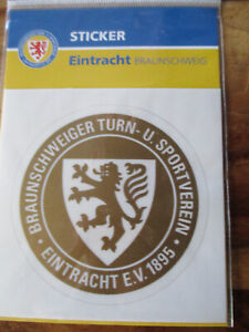 Eintracht Braunschweig Aufkleber "Wappen" rund gold