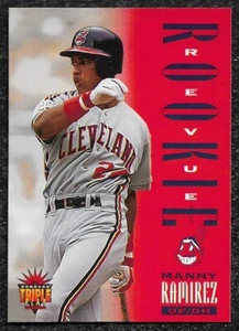 1994 DONRUSS TRIPLE PLAY #286 MANNY RAMIREZ ROOKIE REVUE NM OR BETTER INDIANS B - Picture 1 of 1