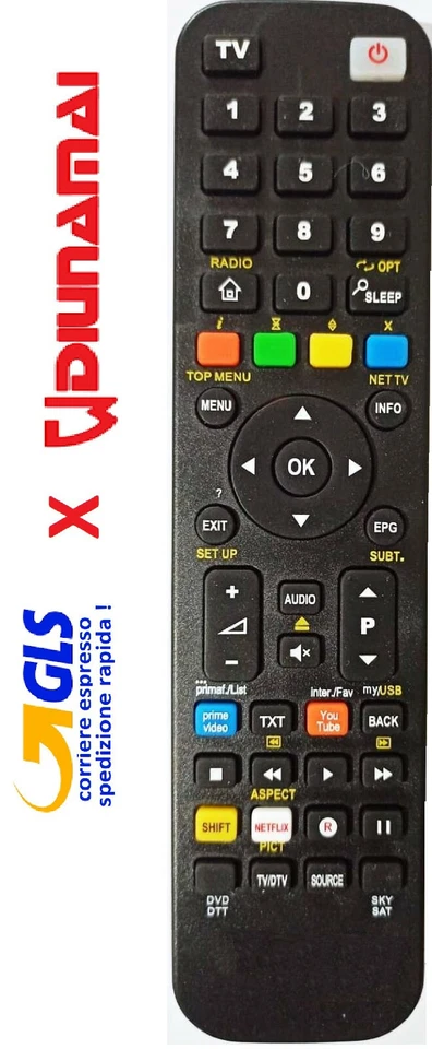 Telecomando di ricambio per DIUNAMAI  Selezionare il modello arriva già pronto - Immagine 1 di 1