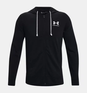 Sudadera Hombre Under Armour UA Rival Terry LC FZ 1370409 0001 Negro - Imagen 1 de 5