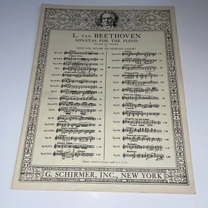 Partituras vintage de Sonata para piano op 49, nº 2 de Beethoven - Imagen 1 de 7