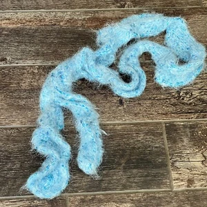 Eisblau Accessoire Schal - Winter Weihnachten - 58" - zerknittert - Bild 1 von 3