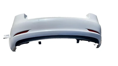 ⭕ Cubierta de fascia para parachoques trasero Tesla Modelo 3 M3 2017-2022 con orificios de sensor blanco PPSW Foto 1 de 4