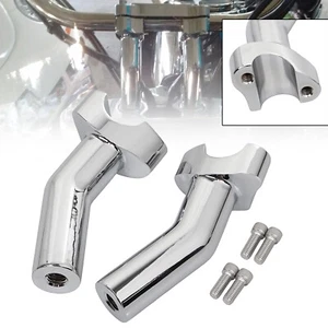 4" Pullback Handlebar Riser For Harley Sportster Softail V-Rod Dyna Fat Bob FXDF - Picture 1 of 16