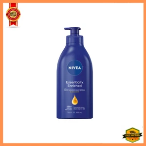 1 PK NIVEA Essentially Enriched Body Lotion for Dry Skin, 33.8 Fl Oz Pump Bottle - Picture 1 of 12
