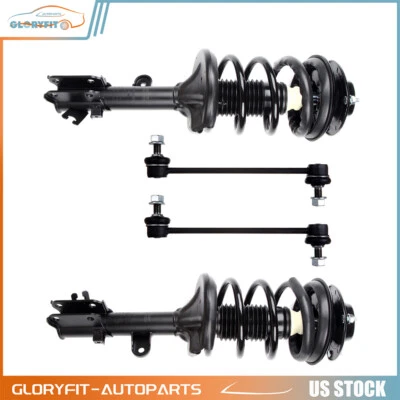 Barra estabilizadora puntales completos delanteros para Hyundai Tucson 2005-2008 2009 4 piezas Foto 1 de 2