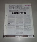 Istruzioni di Montaggio / Set Up Manuale Suzuki GSX 600 F / Fu Stand 06/1996