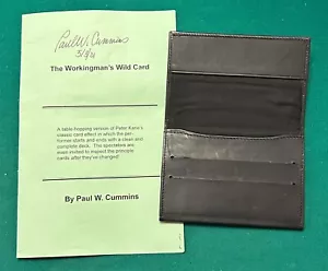 Comodín y billetera doble autografiada de Paul Cummins Workingman’s - Imagen 1 de 2