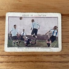 1926 Match Argentina Deportivo Espanyol Soccer Dolar Soccer Trading Card
