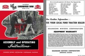 Ford Tractor 1950 - Tipo Elevador Dearborn Sierra de Cordón Modelo 22-44 Montaje y Funcionamiento - Imagen 1 de 1