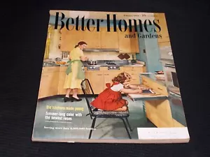 1955 FEBRUARY BETTER HOMES & GARDENS MAGAZINE NICE COVER & ADS - H 1347 - Picture 1 of 2