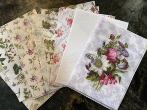 Anna Griffin Blumenmuster Pergament Karten und Umschläge und Chinoiserie Zitate - Bild 1 von 5