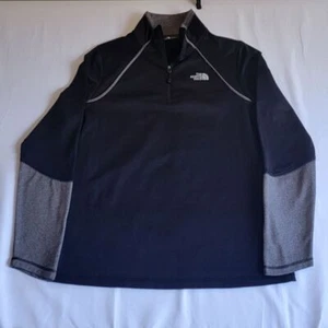 The North face pullover, black/grey, preloved, size L, see photo for measurement - Picture 1 of 8