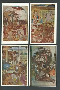 1951 Diego Rivera Paket mit 16 Fresken in Mexiko kompletter Satz Umschlag gealtert - - Bild 1 von 5