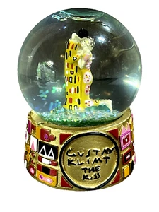 Custay Klimt The Kiss Water Globe 3.5"x3" - Picture 1 of 7