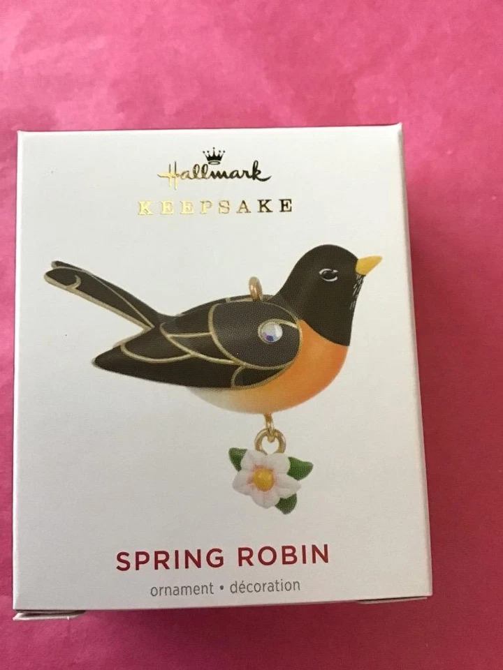 Hallmark Keepsake Ornament Miniature 2021 Spring Robin beauty of the birds mini