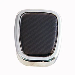 VE Billet Window Washer Cap Cover Chrome w/ Carbon Fibre V6 V8 HSV SV6 SS UTE R8 - Picture 1 of 3