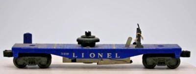 Lionel O Scale Gauge Train Blue Helicopter Car 3419 1:48 No Helicopter - Image 1 of 4