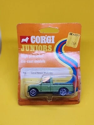 Corgi Juniors Whizzwheels Land Rover Truck Green Diecast On Card - Image 1 of 4