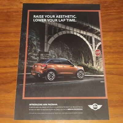 MINI COOPER PACEMAN PUBLICIDAD IMPRESA REVISTA PUBLICIDAD ELEVA TU ESTÉTICA Foto 1 de 4