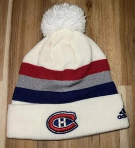 MONTREAL CANADIENSES NHL Gorro Azul, Rojo y Blanco 100 De La Classique Logo Pom Pom - Imagen 1 de 3
