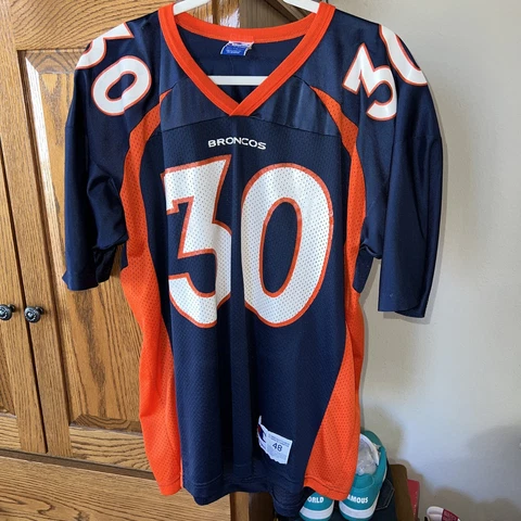 Vtg USA Champion Terrell Davis Denver Broncos #30 NFL Football Jersey Mens 48 Cover