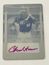 2014 Leaf Perfect Game Showcase Auto Printing Plates Yellow Chad Smith #1/1!