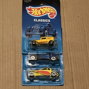 Hot Wheels Classics 1987 Lot of 3 NOS 37’ Bugatti, Classic Caddy, Ford Delivery - Picture 1 of 5