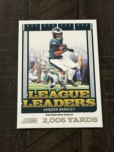 Saquon Barkley #3 2025 Score League Leaders Phildelphia Eagles - Picture 1 of 2
