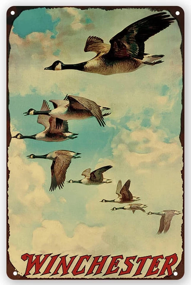Винчестер 1930-х рекламный винтажный старый цельнометаллический жестяной знак до 12 x 18" - Изображение 1 из 1