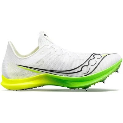 Saucony Endorphin Cheetah Mens Running Spikes White Sprint Athletics Track Shoes - Image 1 of 4