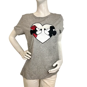 Kate Spade Sweethearts Minnie Mouse Tee Shirt (Grey Melange) X- Large - Picture 1 of 5