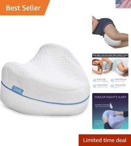 Almohada ligera de espuma viscoelástica para piernas para dormir - perfecta alineación y comodidad - Imagen 1 de 11