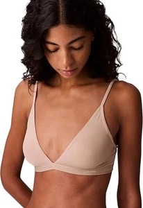 Calvin Klein Form to Body Lightly Lined Triangle Bralette Nude S - Picture 1 of 5