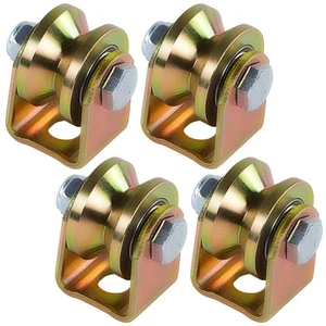 Skelang V Groove Caster 1.25 inches Sliding Gate Wheel Rigid Caster with Brac... - Picture 1 of 7