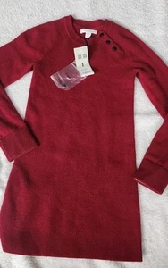 NWT Burberry Kids Girls Parade Red Nova Check Size 8y 100% Cashmere Dress - Picture 1 of 17