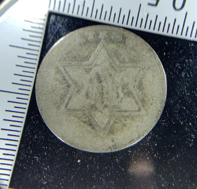 Three-Cent Silver Thrime - Type II - Scarce Early U.S. Coin - 185? You Grade - Image 1 of 4