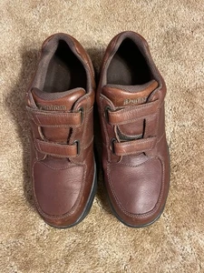 Dunham Winslow hook & loop brown leather comfort walking oxford shoes 13 Men - Picture 1 of 6