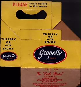 Grapette Soda 6oz. 6 Pack Carton 1951 Made By "Bottle Master" R-55/6oz. - Picture 1 of 4