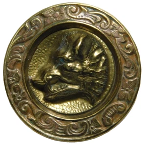 Antique Gold on Copper Sporting BUTTON Extra Fein BKMK NICE 1.0 - Picture 1 of 6