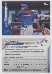 2020 Topps Pro Debut Blue /150 Andy Pages #PD-9