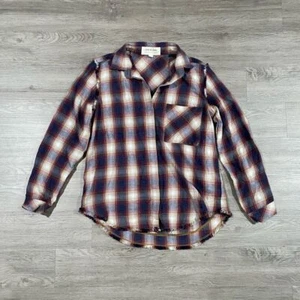 Cloth and Stone Women's Plaid Flannel Ling Sleeve Button Down - Picture 1 of 7