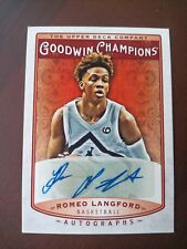 Romeo Langford Auto Upper Deck Goodwin Champions 2019