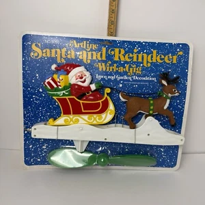 NEW IN PACKAGE Vintage Christmas 1991 Artline Santa And Reindeer Wirl A Gig - Picture 1 of 11