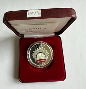 2008 Latvia   Lats Silver ---Anniversary of Latvia's Statehood--- - Picture 1 of 8
