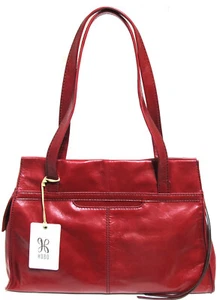 NEW Authentic HOBO Snooth Leather Shoulder Tote BROKER Cardinal Red - Picture 1 of 6