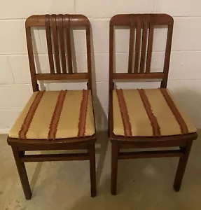 1930’s Louis Rastetter & Sons Solid Kumfort Solid Wood Folding Chairs Model#3915 - Picture 1 of 6