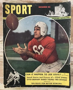 Vintage magazine Sport December 1947 Steve Owen football hockey skiing Joe Louis - Picture 1 of 7