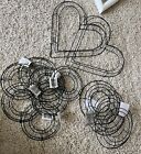 Large bundle of  wreath making supplies, 74 pieces included (see photo for list)
